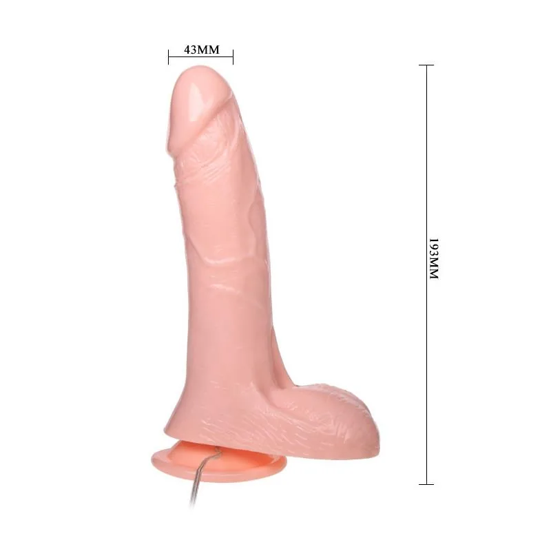 Dildo Baile Insuflável com Bomba 19,3 cm Natural — vista 4 de 5