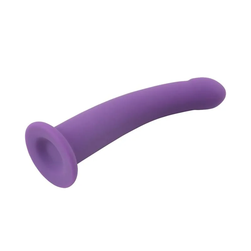Dildo Bend Over M Silicone 15 cm Roxo — vista 3 de 4