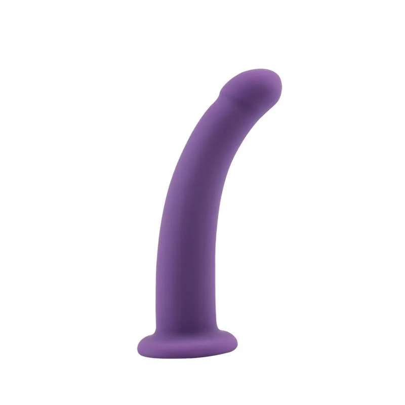 Dildo Bend Over M Silicone 15 cm Roxo — vista 4 de 4