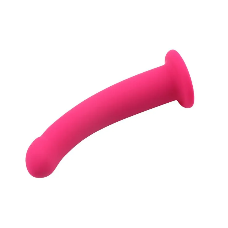 Dildo Bend Over Silicone Rosa M 15 cm — vista 2 de 5