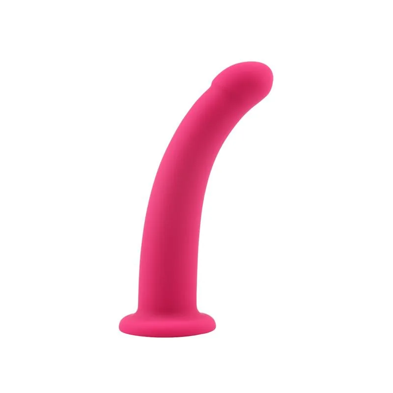 Dildo Bend Over Silicone Rosa M 15 cm — vista 5 de 5