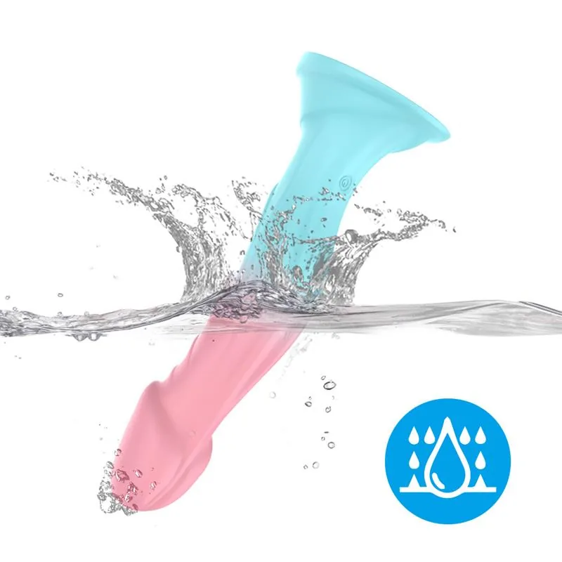 Dildo Bicolor com Vibração e 9 Funções Urban Sky — vista 7 de 8