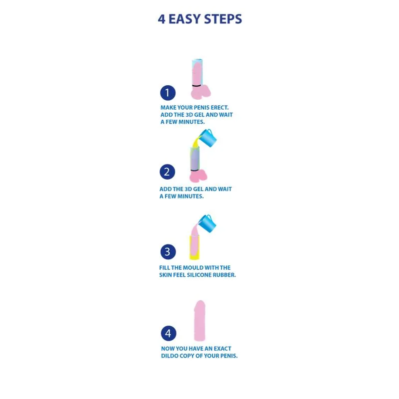 Dildo Clonador Kit de Moldagem Cloneboy Rosa — vista 3 de 3