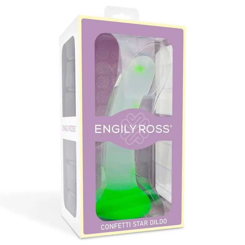 Dildo Dildox Confetti Star Brilha no Escuro 17 cm — vista 7 de 7
