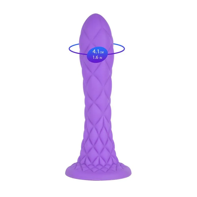 Dildo Dreamy 7 Fantasia Silicone Líquido Roxo SilexD — vista 6 de 8
