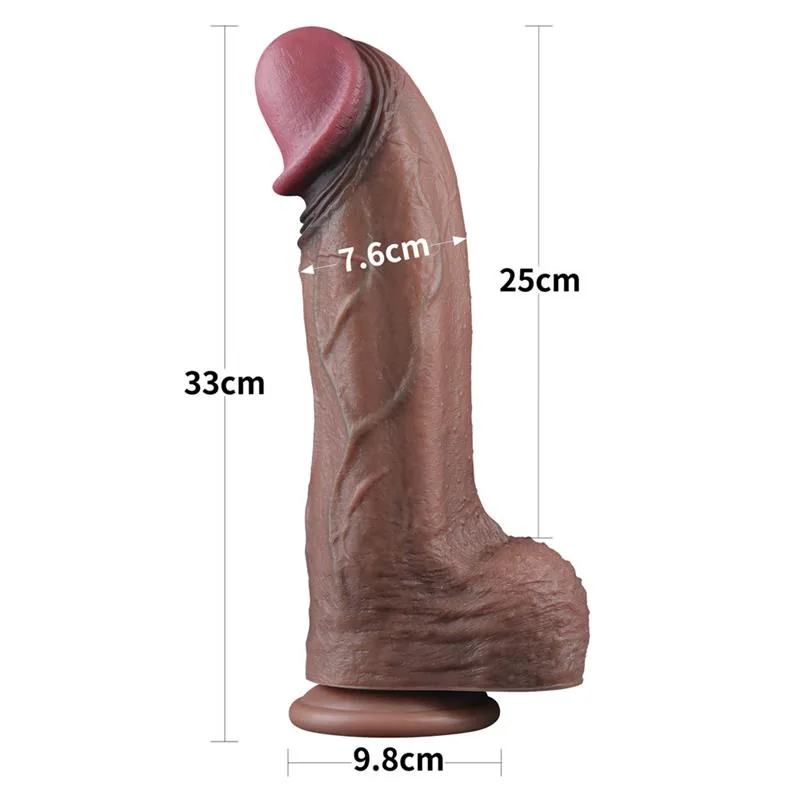 Dildo Dupla Camada Cock XXL 33 cm — vista 10 de 11