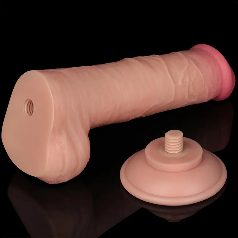 Dildo Dupla Camada com Pele Deslizante 20,8 cm Lovetoy — vista 10 de 12