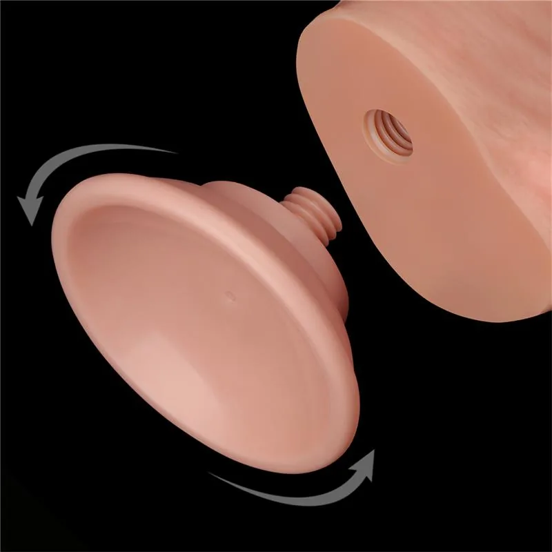 Dildo Dupla Camada com Pele Deslizante 20,8 cm Lovetoy — vista 9 de 12