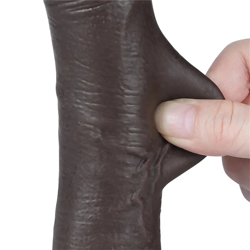 Dildo Dupla Camada Pele Deslizante LoveToy 19,5 cm — vista 7 de 12