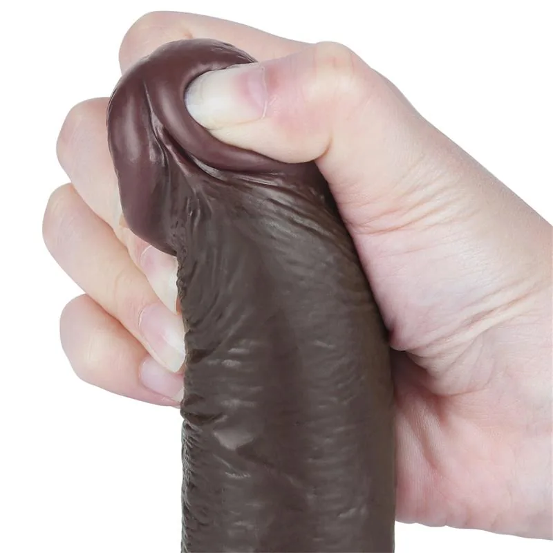 Dildo Dupla Camada Pele Deslizante LoveToy 19,5 cm — vista 4 de 11