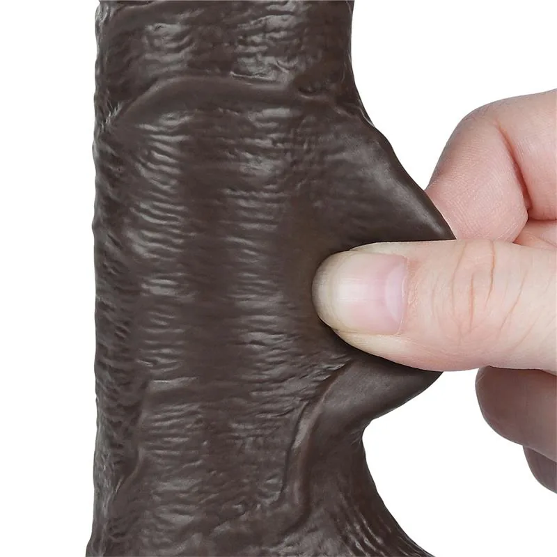 Dildo Dupla Camada Pele Deslizante LoveToy 19,5 cm — vista 5 de 11
