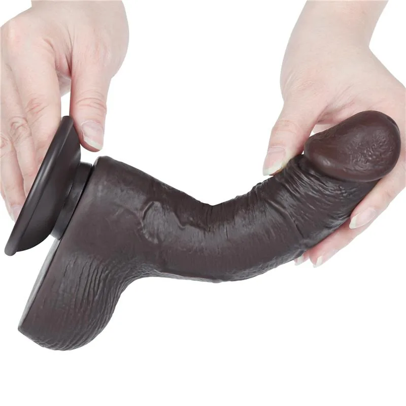 Dildo Dupla Camada Pele Deslizante LoveToy 19,5 cm — vista 7 de 11