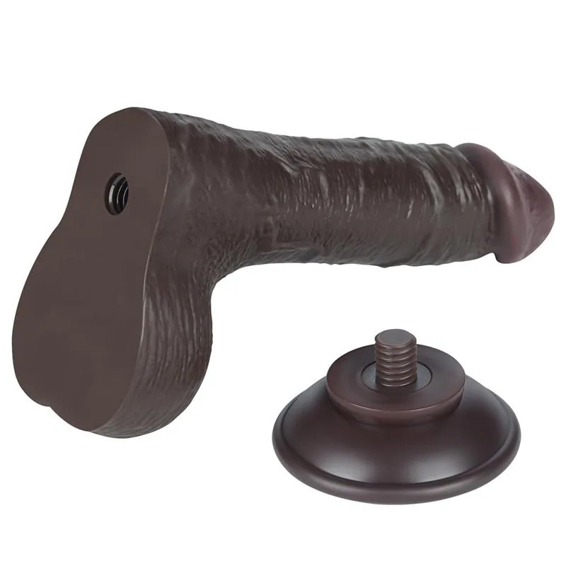 Dildo Dupla Camada Pele Deslizante LoveToy 19,5 cm — vista 8 de 11