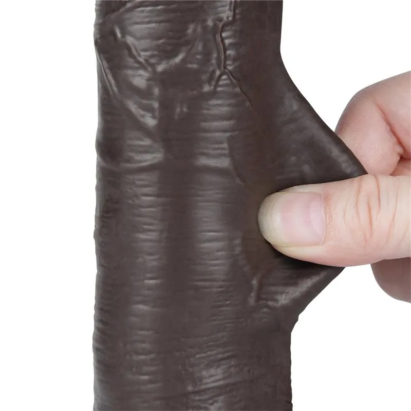 Dildo Dupla Camada Pele Deslizante LoveToy 20,8 cm — vista 8 de 12