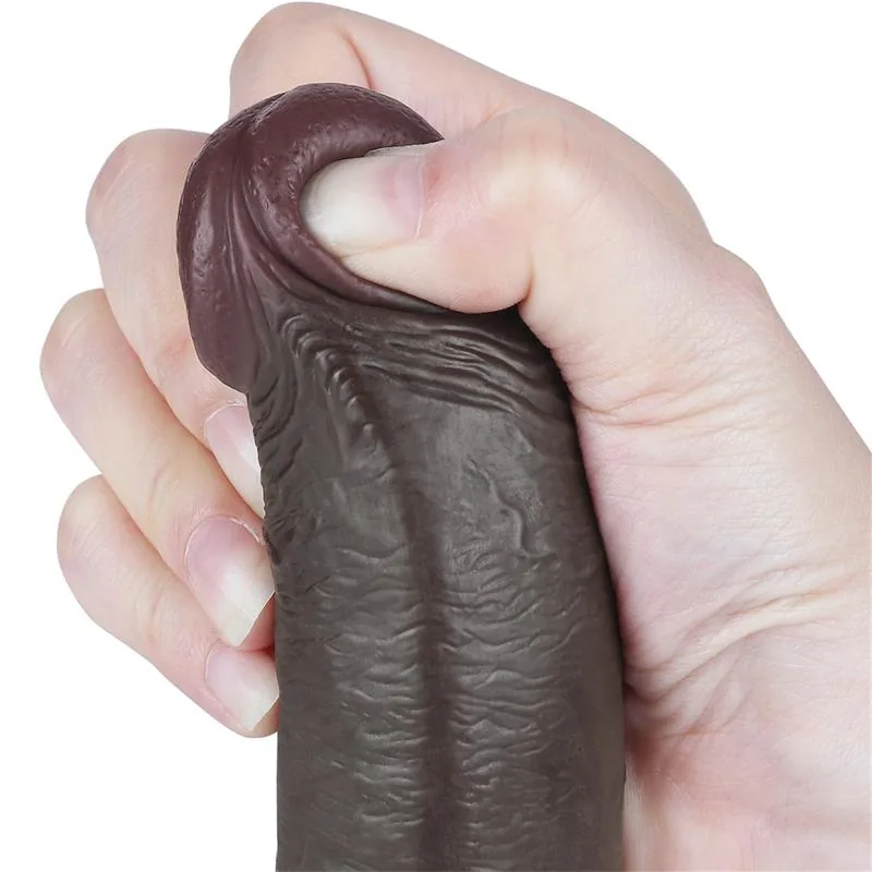 Dildo Dupla Camada Pele Deslizante LoveToy 22 cm — vista 7 de 12