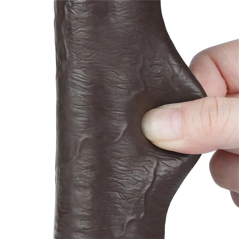 Dildo Dupla Camada Pele Deslizante LoveToy 22 cm — vista 8 de 12