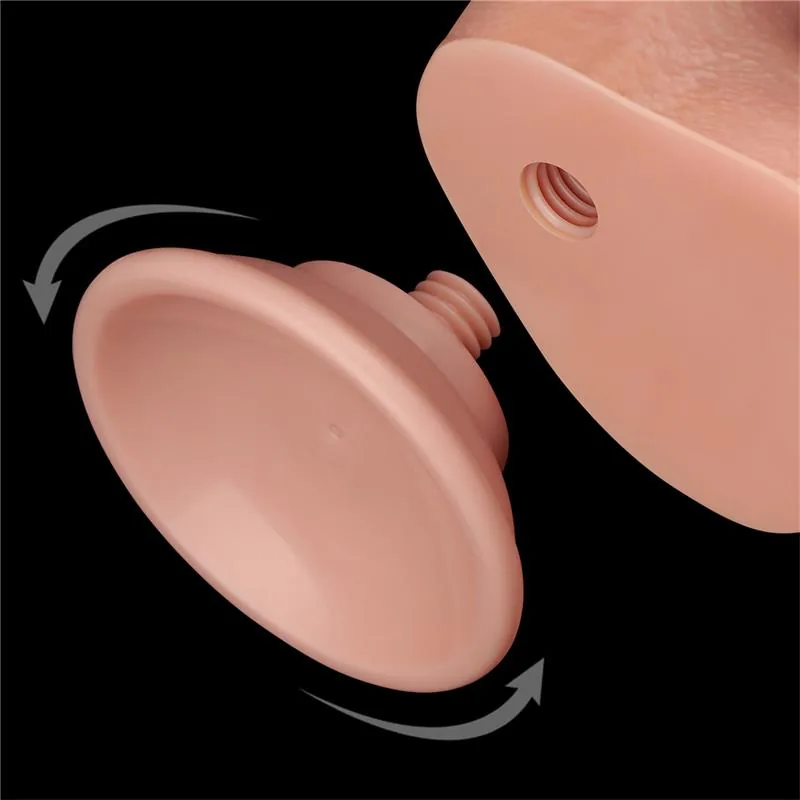 Dildo Dupla Densidade com Pele Deslizante 22 cm Lovetoy — vista 10 de 13