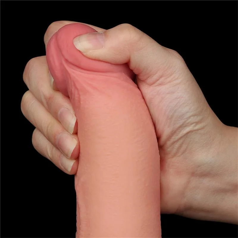 Dildo Dupla Densidade com Pele Deslizante 22 cm Lovetoy — vista 6 de 13