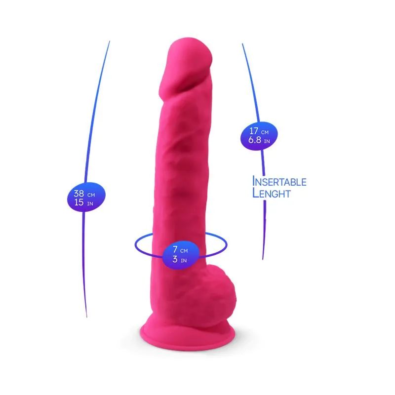 Dildo Dupla Densidade Silexpan Modelo 15 SilexD 38 cm — vista 6 de 7