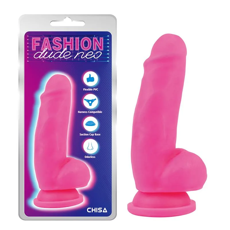 Dildo de Dupla Densidade com Ventosa 17,5 cm Rosa — vista 5 de 5