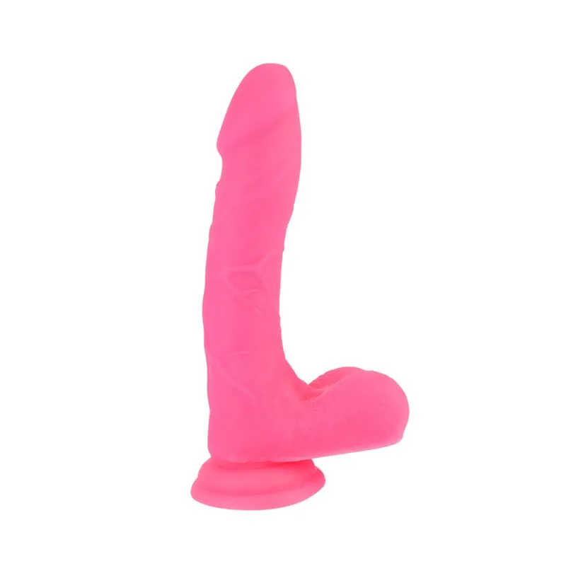 Dildo de Dupla Densidade com Ventosa 20,5 cm Rosa