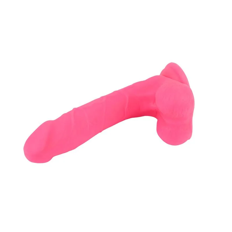 Dildo de Dupla Densidade com Ventosa 20,5 cm Rosa — vista 3 de 5