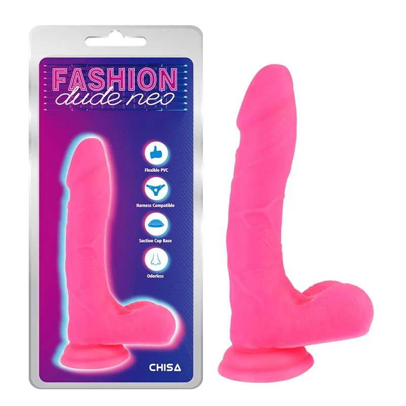 Dildo de Dupla Densidade com Ventosa 20,5 cm Rosa — vista 5 de 5