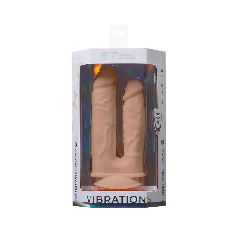 Dildo Duplo Dupla Penetração com Vibração 2 Motores e Comando SilexD — vista 6 de 6
