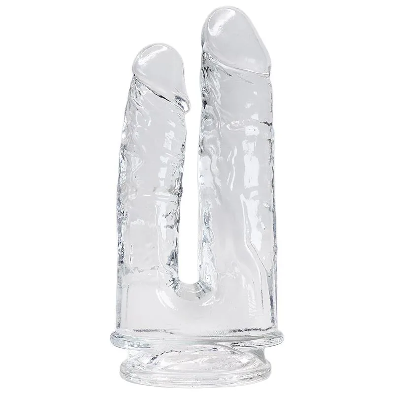 Dildo Duplo Imperium Jelly Transparente 14 cm