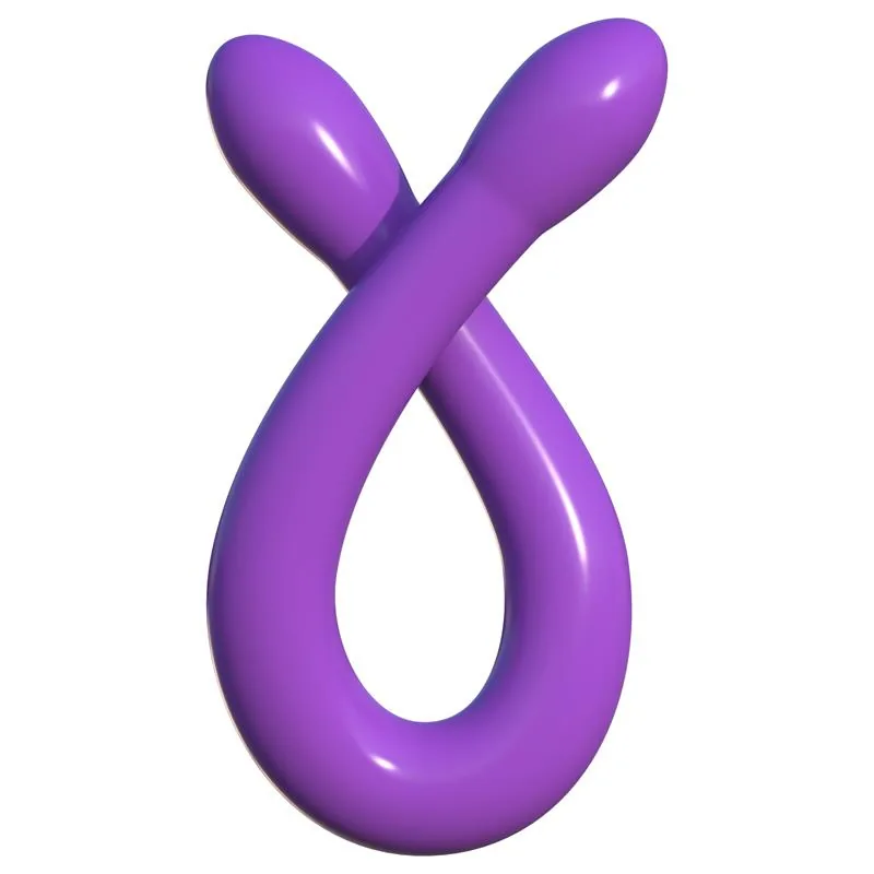 Dildo Duplo Whammy Flexível 43,8 cm Roxo — vista 5 de 6