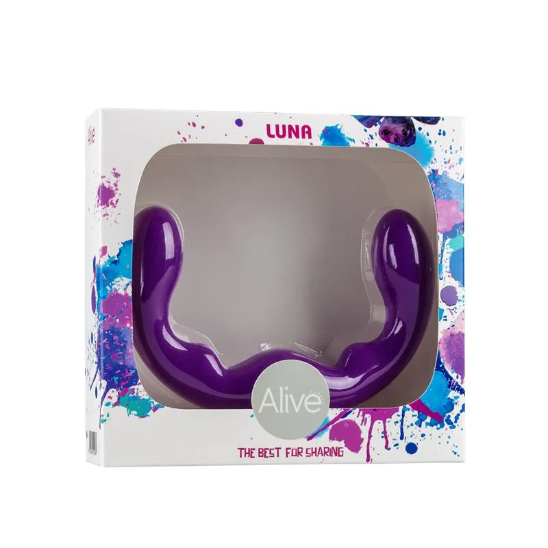 Dildo Estimulador Luna Silicone Roxo — vista 2 de 2
