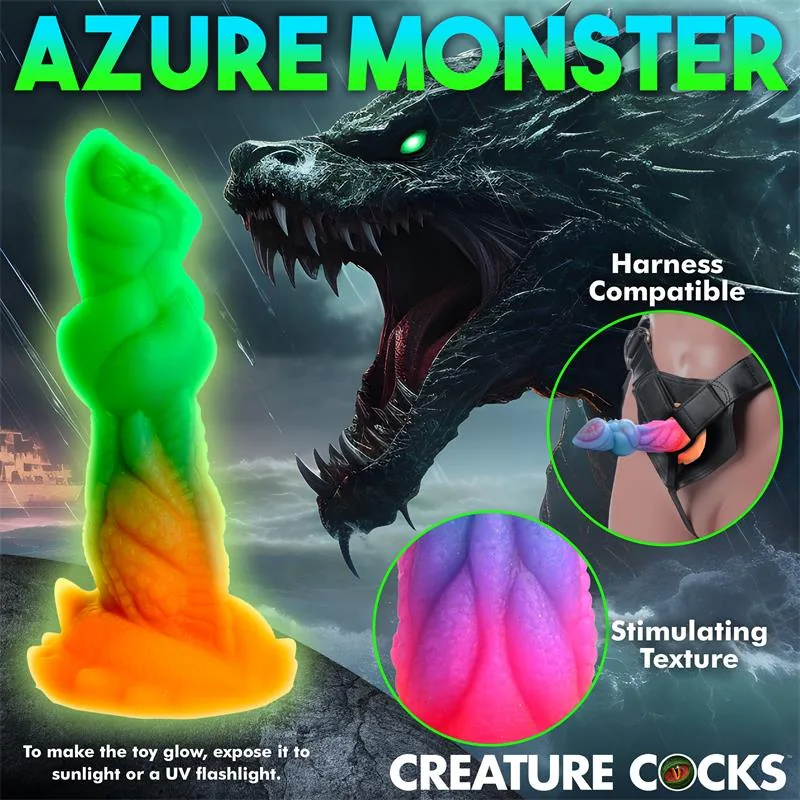 Dildo Fantasia Aqua-Cock que Brilha no Escuro em Silicone Creature Cocks — vista 14 de 18