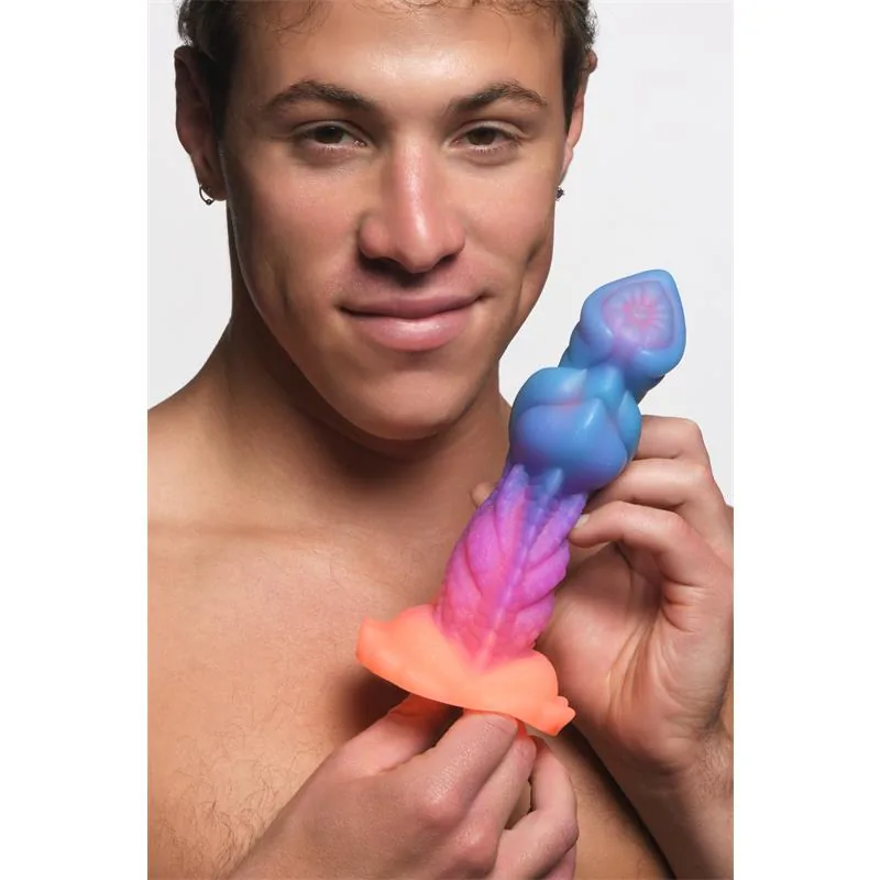 Dildo Fantasia Aqua-Cock que Brilha no Escuro em Silicone Creature Cocks — vista 9 de 18