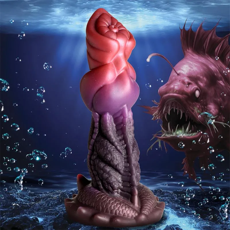Dildo Fantasia Deep Diver em Silicone com Ventosa Creature Cocks — vista 12 de 14
