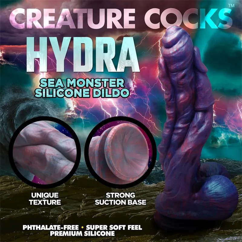 Dildo Fantasia Hydra Monstro Marinho de Três Cabeças em Silicone Creature Cocks — vista 7 de 9