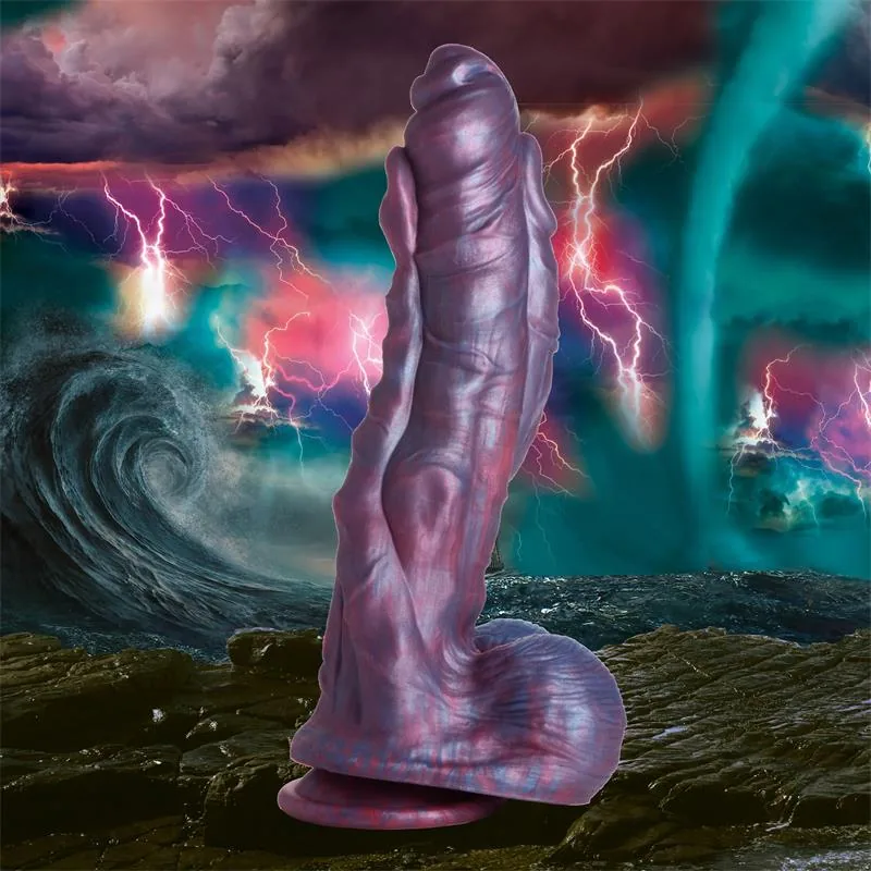 Dildo Fantasia Hydra Monstro Marinho de Três Cabeças em Silicone Creature Cocks — vista 8 de 9