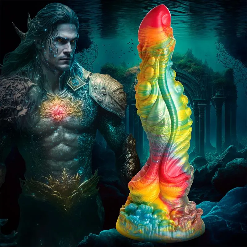 Dildo Fantasia Majestic Merman em Silicone 25 cm Creature Cocks — vista 13 de 15