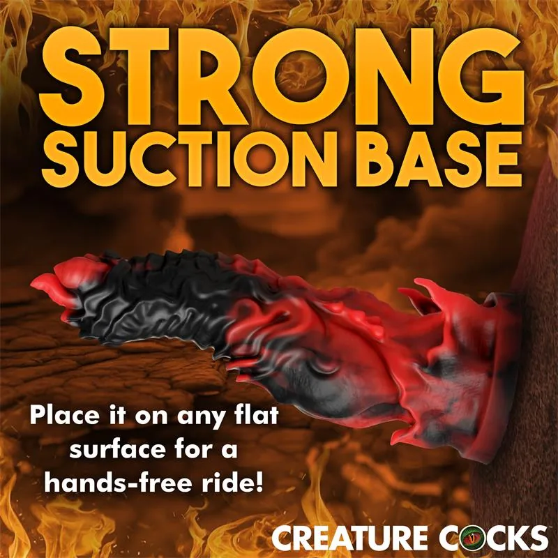 Dildo Fantasia Mephisto em Silicone com Testículos e Ventosa Creature Cocks — vista 12 de 15