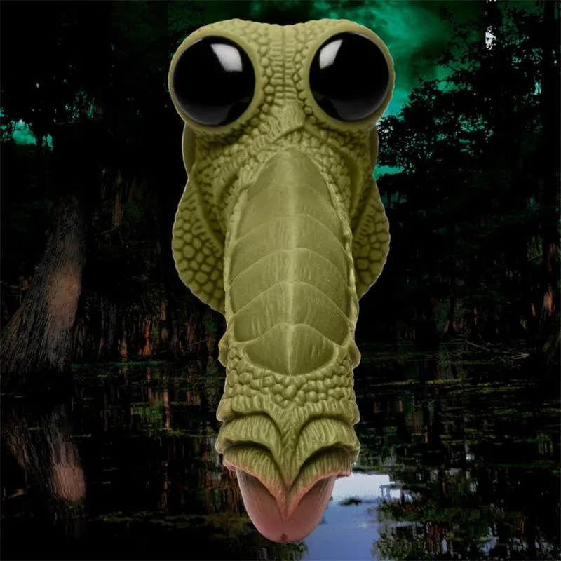 Dildo Fantasia Monstro do Pântano Escamado em Silicone Creature Cocks — vista 10 de 13