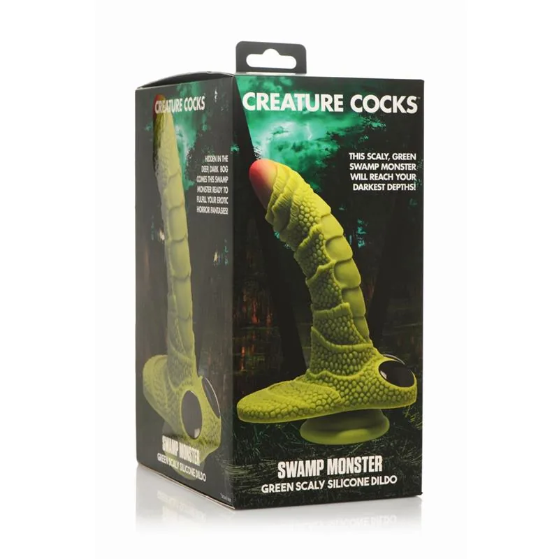 Dildo Fantasia Monstro do Pântano Escamado em Silicone Creature Cocks — vista 13 de 13