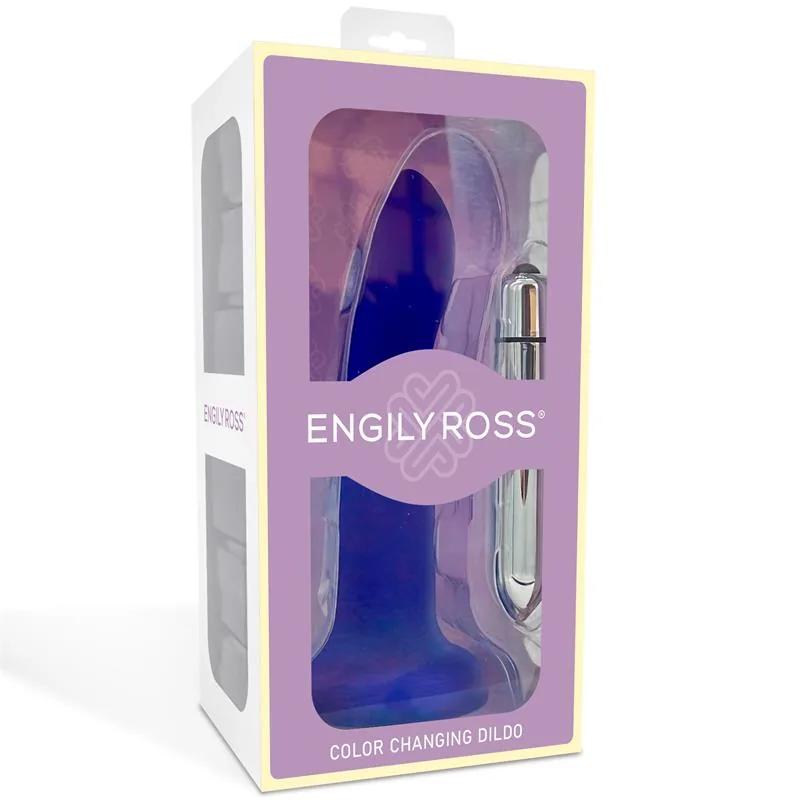 Dildo Fantasia que Muda de Cor de Roxo para Rosa 14 cm Engily Ross — vista 7 de 7