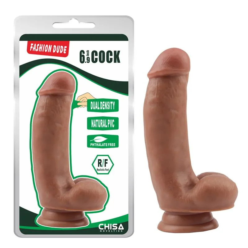 Dildo Fashion Dude Dupla Densidade 17,2 cm