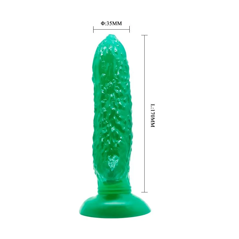 Dildo Forma de Pepino 17 cm Baile — vista 4 de 5