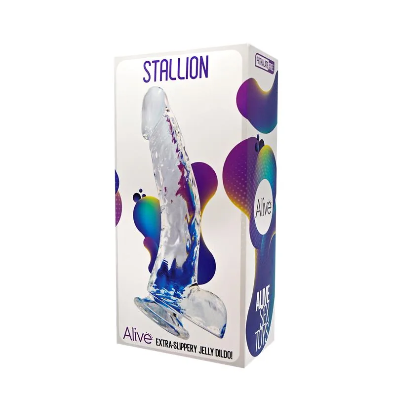 Dildo Jelly Stallion Realista com Ventosa 22 cm Alive — vista 2 de 2