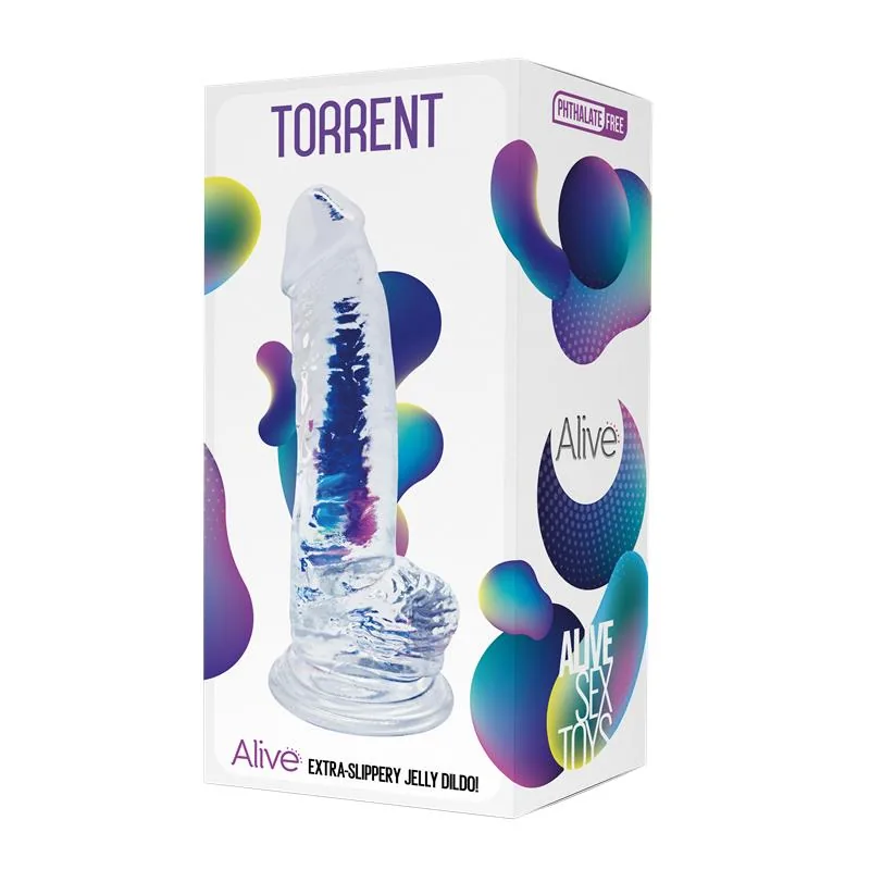 Dildo Jelly Torrent Realista com Ventosa 20,6 cm Alive — vista 2 de 2
