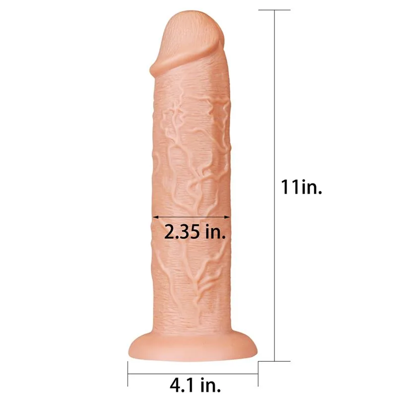 Dildo King 11 Realista com Ventosa Natural Lovetoy — vista 2 de 3