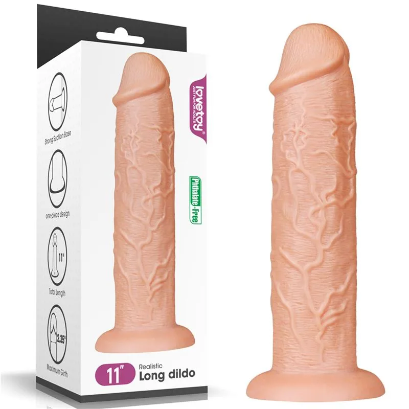 Dildo King 11 Realista com Ventosa Natural Lovetoy — vista 3 de 3
