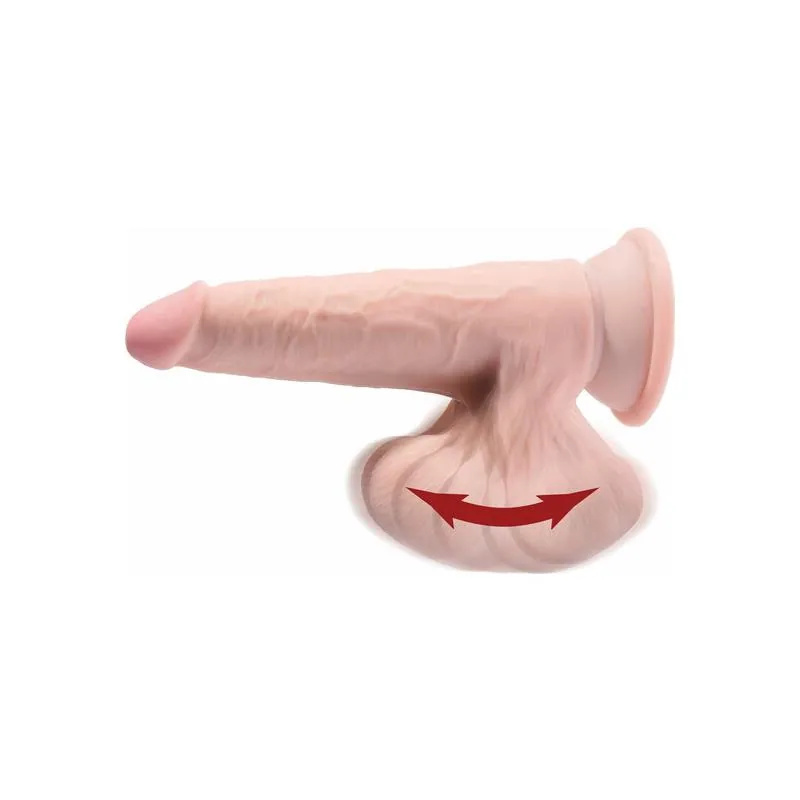Dildo King Cock Plus Tripla Densidade com Testículos 24,5 cm