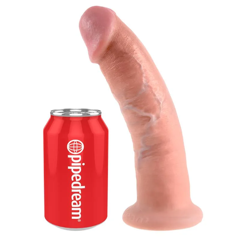 Dildo King Cock Realista 22,9 cm Natural — vista 3 de 5
