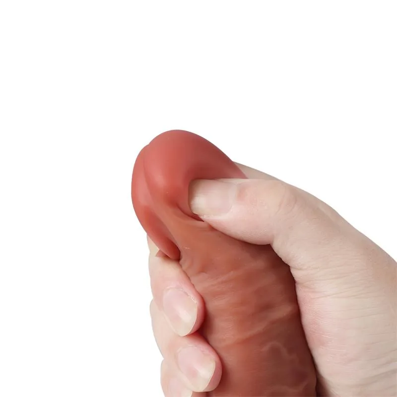 Dildo Leo Dupla Camada Silicone com Ventosa 24 cm Cock for Queen Xise — vista 6 de 9